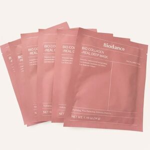 Biodance Bio Collagen Real Deep Mask Bundle of 6 Korean Skincare Hydrating Sheet